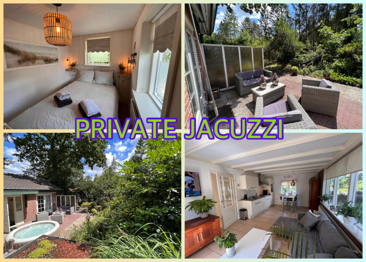 Free Standing Vacation House Garden, Private Jacuzzi, Veluwe Woods Apartment ฟัวร์เธาเซอ ภายนอก รูปภาพ